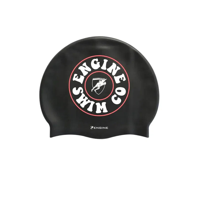 Engine Silicone Swim Cap - Swell-Swim Caps-Engine Swim-ONE SIZE-Black-Ashlee Grace Activewear & Swimwear Online