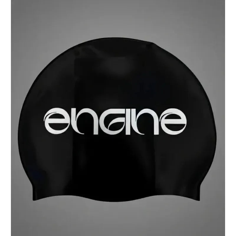 Engine Silicone Swim Cap - Velocity-Swim Caps-Engine Swim-ONE SIZE-Black-Ashlee Grace Activewear & Swimwear Online