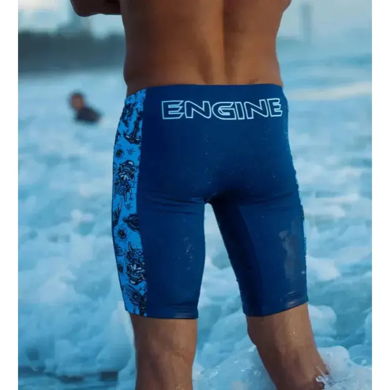 Engine Spliced Poly Jammer | Tideheart-Swimwear-Engine Swim-B8-Slate Blue-Ashlee Grace Activewear & Swimwear Online