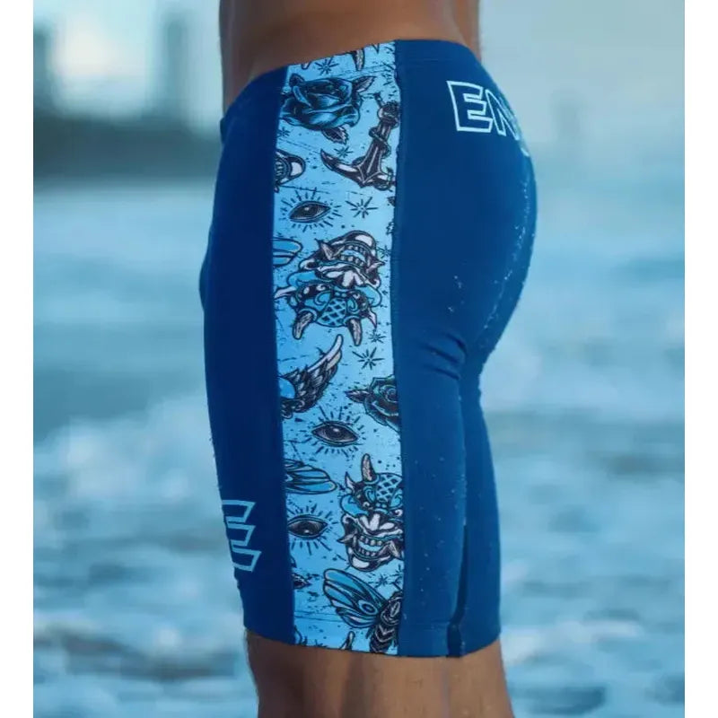 Engine Spliced Poly Jammer | Tideheart-Swimwear-Engine Swim-B8-Slate Blue-Ashlee Grace Activewear & Swimwear Online