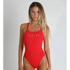 Engine Tahiti Tower One Piece-Swimwear-Engine Swim-G12-Red Pepper-Ashlee Grace Activewear & Swimwear Online