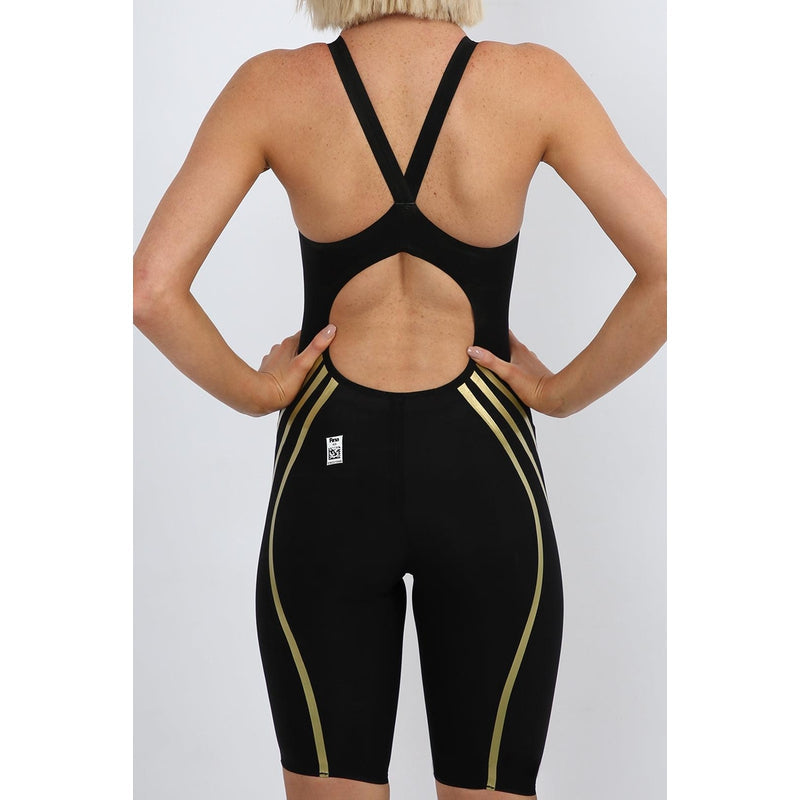 Engine Wingskin Bullet Female | Open Back Kneeskin-Swimwear-Engine Swim-F18-Black+Gold-Ashlee Grace Activewear & Swimwear Online