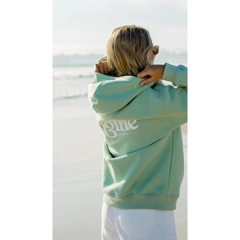 Engine Womens Hoodie | Foam Logo-Apparel-Engine Swim-2XS-Pistachio-Ashlee Grace Activewear & Swimwear Online