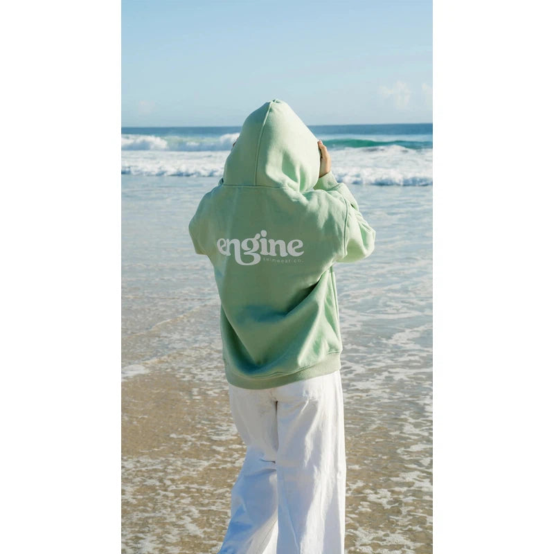 Engine Womens Hoodie | Foam Logo-Apparel-Engine Swim-2XS-Pistachio-Ashlee Grace Activewear & Swimwear Online