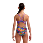Funkita Girl's Diamond Back One Piece | Austin Flowers-Swimwear-Funkita-8-Austin Flowers-Ashlee Grace Activewear & Swimwear Online