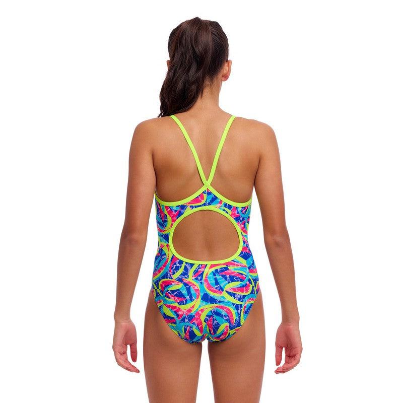 Funkita Girl's Diamond Back One Piece | Choppy Waters-Swimwear-Funkita-8-Choppy Waters-Ashlee Grace Activewear & Swimwear Online