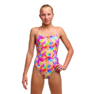 Funkita Girl's Diamond Back One Piece | Dry Me-Swimwear-Funkita-8-Dry Me-Ashlee Grace Activewear & Swimwear Online