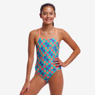Funkita Girl's Diamond Back One Piece | Flip Flop-Swimwear-Funkita-8-Flip Flop-Ashlee Grace Activewear & Swimwear Online