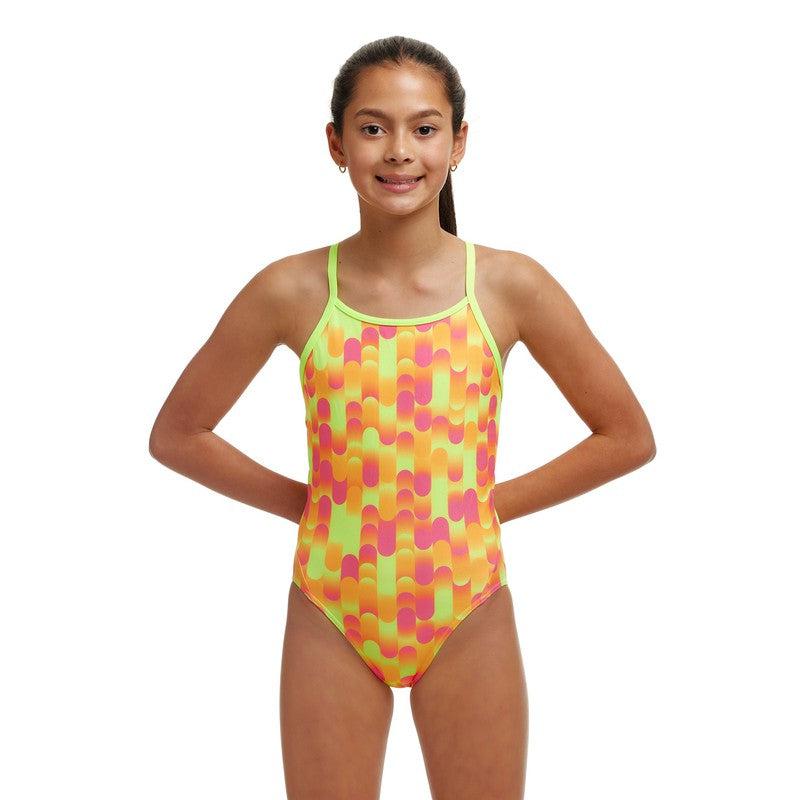Funkita Girl's Diamond Back One Piece | Little Dotty-Swimwear-Funkita-8-Little Dotty-Ashlee Grace Activewear & Swimwear Online