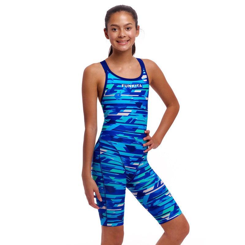 Funkita Girls Fast Legs One Piece | Pace Racer-Swimwear-Funkita-24-Pace Racer-Ashlee Grace Activewear & Swimwear Online