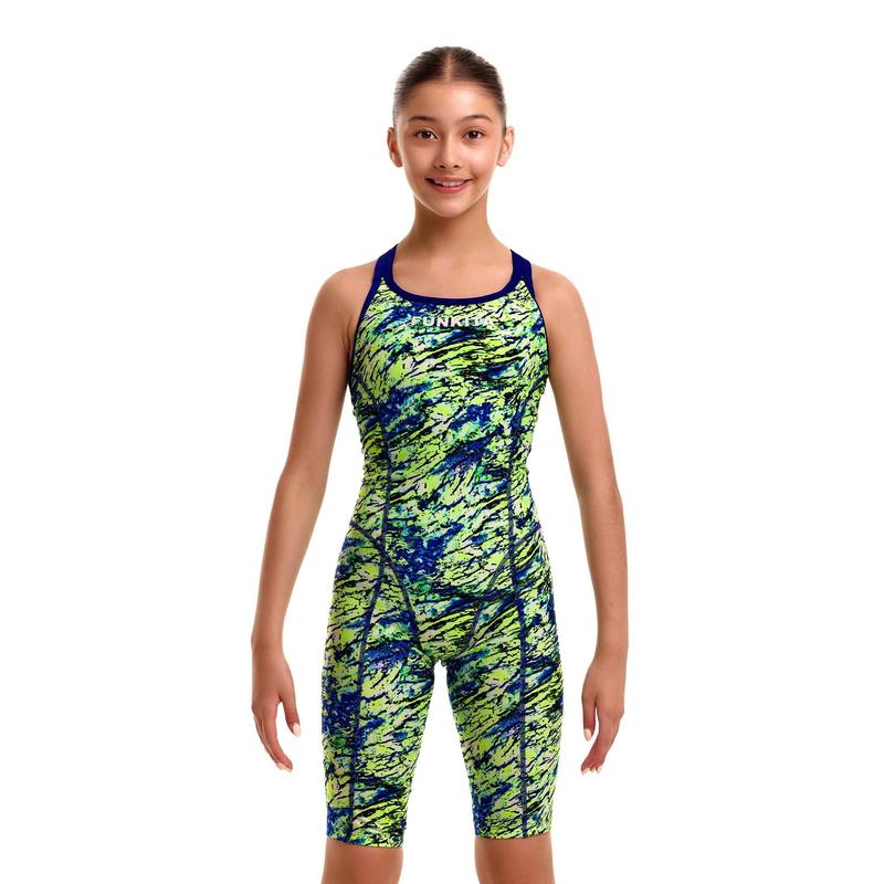 Funkita Girls Fast Legs One Piece | Scaled Back-Swimwear-Funkita-24-Scaled Back-Ashlee Grace Activewear & Swimwear Online