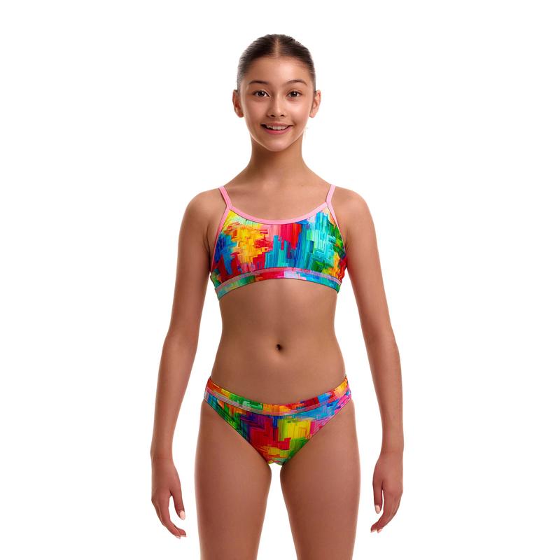 Funkita Girls Racerback Two Piece | Falling Colours-Swimwear-Funkita-8-Falling Colours-Ashlee Grace Activewear & Swimwear Online