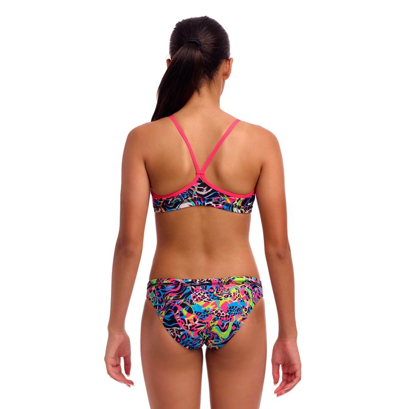 Funkita Girls Racerback Two Piece | Lolly Leopard-Swimwear-Funkita-8-Lolly Leopard-Ashlee Grace Activewear & Swimwear Online