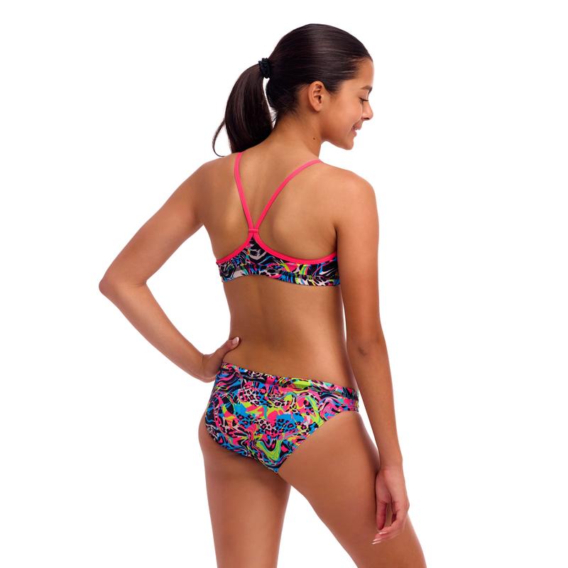 Funkita Girls Racerback Two Piece | Lolly Leopard-Swimwear-Funkita-8-Lolly Leopard-Ashlee Grace Activewear & Swimwear Online
