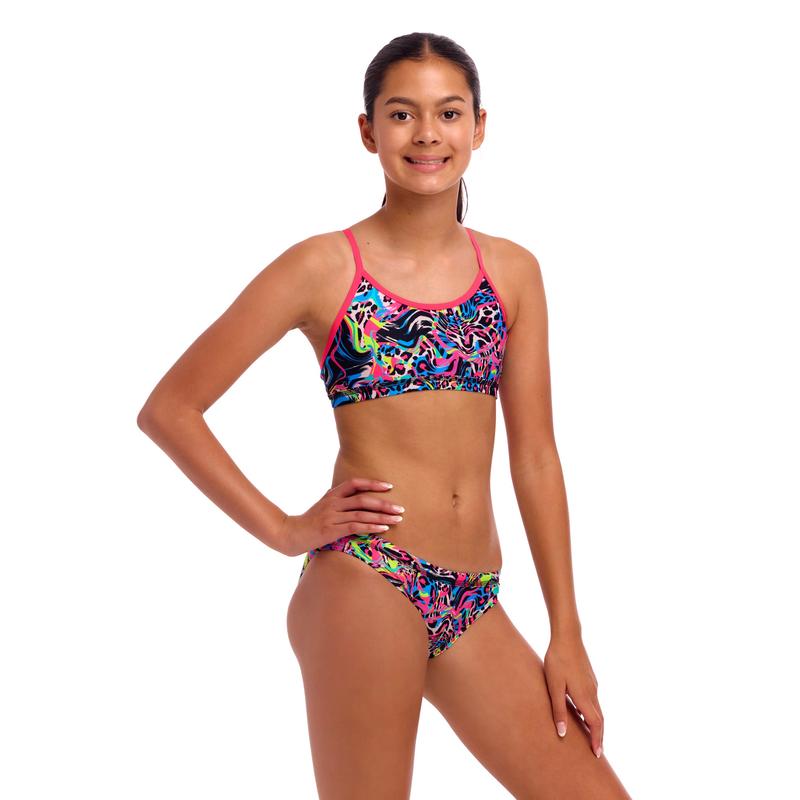 Funkita Girls Racerback Two Piece | Lolly Leopard-Swimwear-Funkita-8-Lolly Leopard-Ashlee Grace Activewear & Swimwear Online