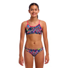 Funkita Girls Racerback Two Piece | Lolly Leopard-Swimwear-Funkita-8-Lolly Leopard-Ashlee Grace Activewear & Swimwear Online