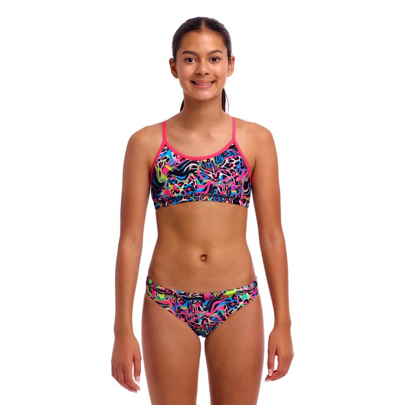 Funkita Girls Racerback Two Piece | Lolly Leopard-Swimwear-Funkita-8-Lolly Leopard-Ashlee Grace Activewear & Swimwear Online