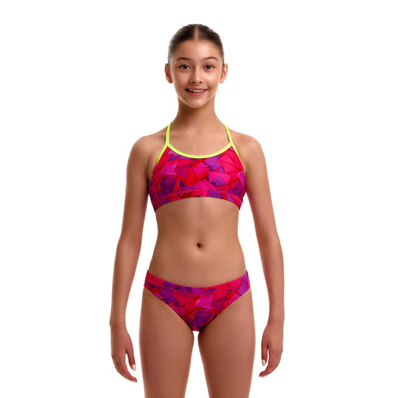 Funkita Girls Racerback Two Piece | Try Pink-Swimwear-Funkita-8-Try Pink-Ashlee Grace Activewear & Swimwear Online