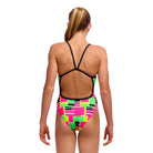 Funkita Girls Single Strap One Piece | Blocked Again-Swimwear-Funkita-8-Blocked Again-Ashlee Grace Activewear & Swimwear Online