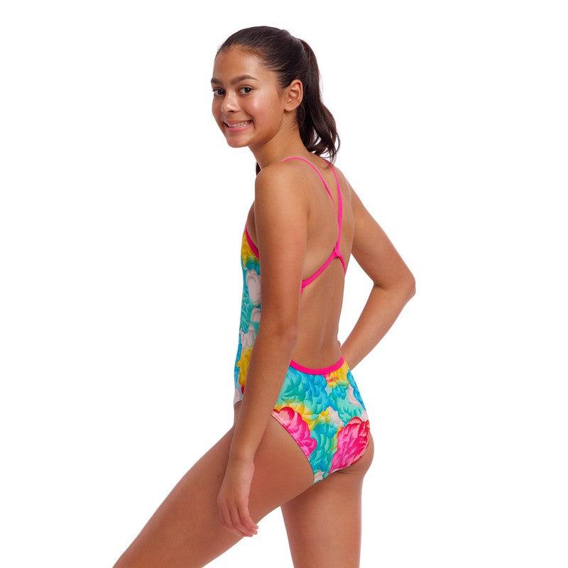 Funkita Girls Single Strap One Piece | Cloudy Colours-Swimwear-Funkita-8-Cloudy Colours-Ashlee Grace Activewear & Swimwear Online