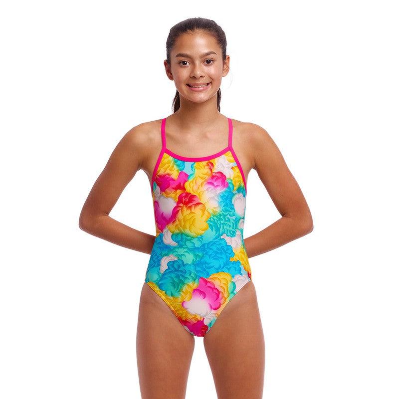 Funkita Girls Single Strap One Piece | Cloudy Colours-Swimwear-Funkita-8-Cloudy Colours-Ashlee Grace Activewear & Swimwear Online