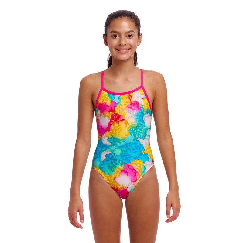 Funkita Girls Single Strap One Piece | Cloudy Colours-Swimwear-Funkita-8-Cloudy Colours-Ashlee Grace Activewear & Swimwear Online