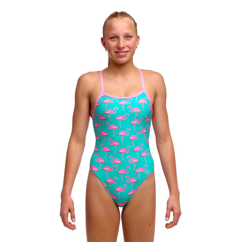 Funkita Girls Single Strap One Piece | Go Flamingo!-Swimwear-Funkita-8-Go Flamingo!-Ashlee Grace Activewear & Swimwear Online