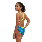 Funkita Girls Single Strap One Piece | Help Me Rhombus-Swimwear-Funkita-8-Help Me Rhombus-Ashlee Grace Activewear & Swimwear Online