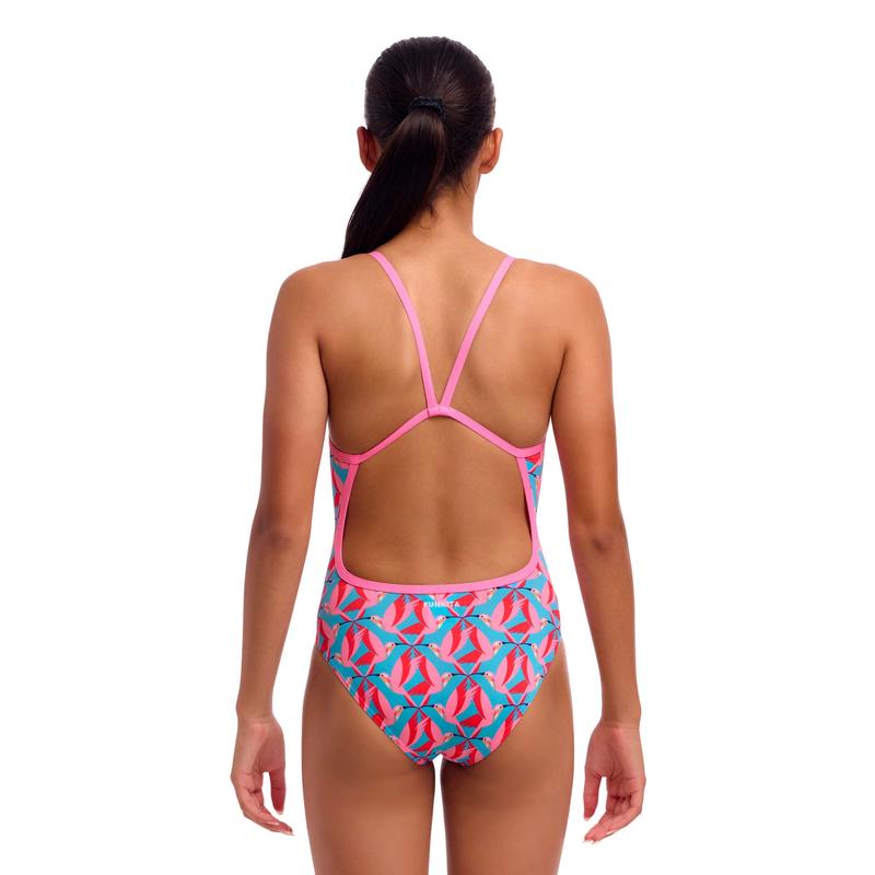 Funkita Girls Single Strap One Piece | Hummy Bunny-Swimwear-Funkita-8-Hummy Bunny-Ashlee Grace Activewear & Swimwear Online
