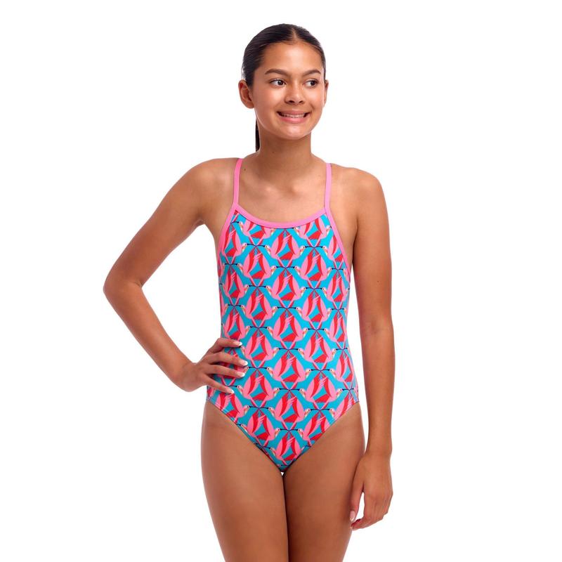 Funkita Girls Single Strap One Piece | Hummy Bunny-Swimwear-Funkita-8-Hummy Bunny-Ashlee Grace Activewear & Swimwear Online