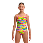 Funkita Girls Single Strap One Piece | Maybe Wavy-Swimwear-Funkita-8-Maybe Wavy-Ashlee Grace Activewear & Swimwear Online