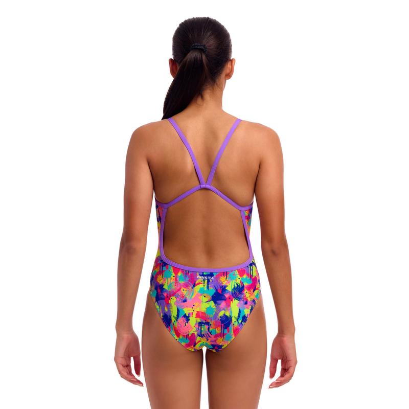 Funkita Girls Single Strap One Piece | Mess Match-Swimwear-Funkita-8-Mess Match-Ashlee Grace Activewear & Swimwear Online