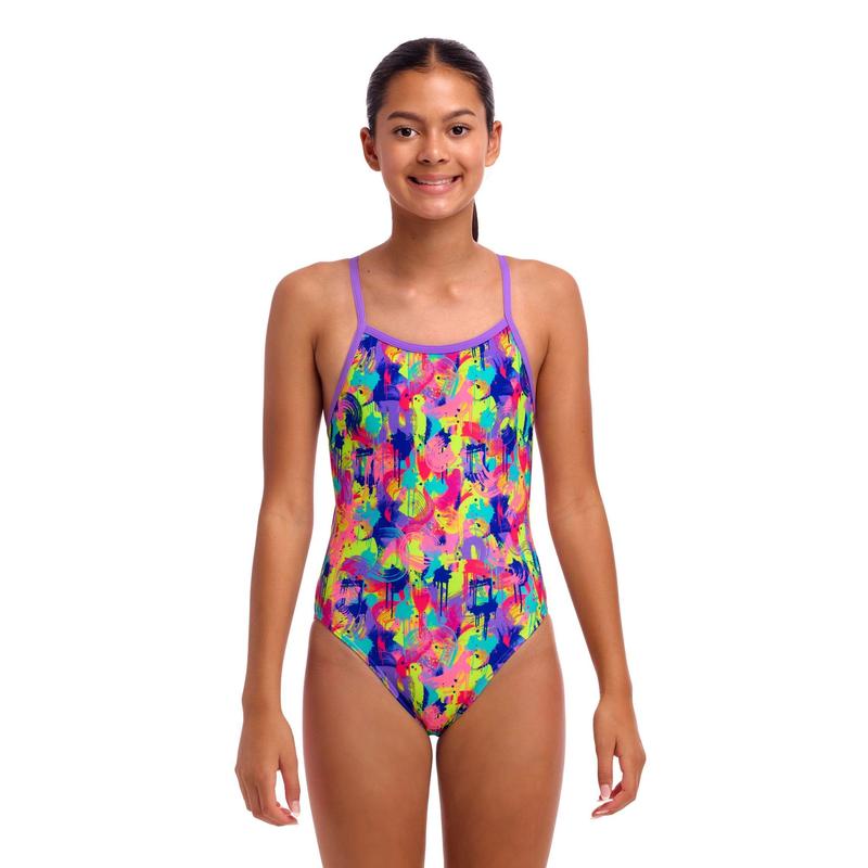 Funkita Girls Single Strap One Piece | Mess Match-Swimwear-Funkita-8-Mess Match-Ashlee Grace Activewear & Swimwear Online