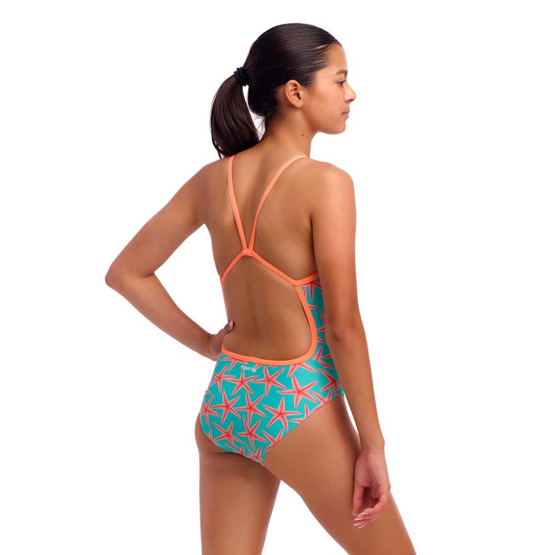 Funkita Girls Single Strap One Piece | Star Party-Swimwear-Funkita-8-Star Party-Ashlee Grace Activewear & Swimwear Online