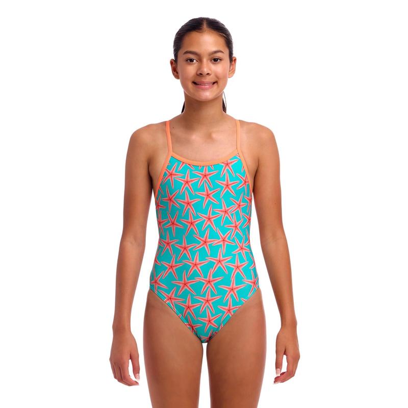 Funkita Girls Single Strap One Piece | Star Party-Swimwear-Funkita-8-Star Party-Ashlee Grace Activewear & Swimwear Online