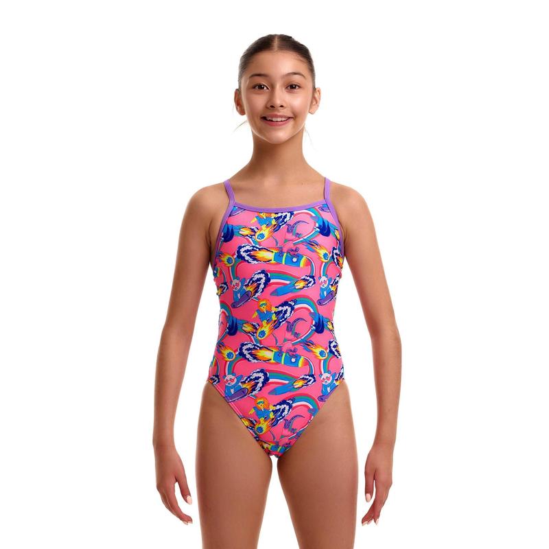 Funkita Girls Single Strap One Piece | Sweet Surfers-Swimwear-Funkita-8-Sweet Surfers-Ashlee Grace Activewear & Swimwear Online
