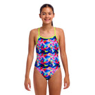 Funkita Girls Single Strap One Piece | Wet Wave-Swimwear-Funkita-8-Wet Wave-Ashlee Grace Activewear & Swimwear Online
