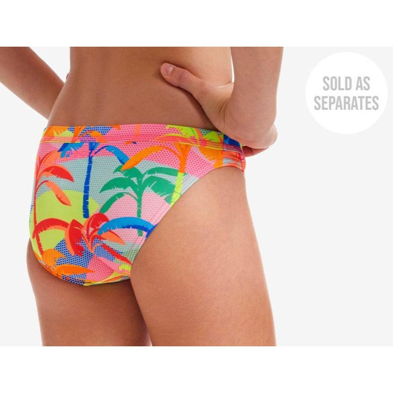 Funkita Girls Sports Brief | Poka Palm-Swimwear-Funkita-8-Poka Palm-Ashlee Grace Activewear & Swimwear Online