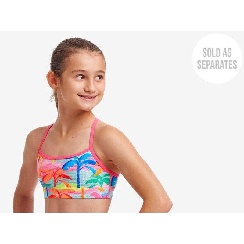 Funkita Girls Swim Crop Top | Poka Palm-Swimwear-Funkita-8-Poka Palm-Ashlee Grace Activewear & Swimwear Online