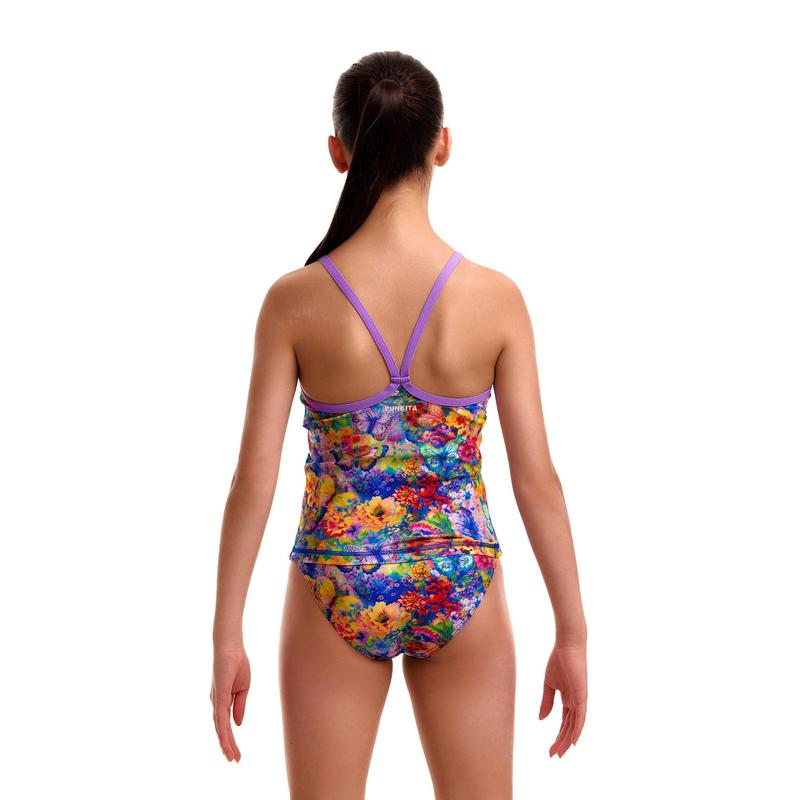 Funkita Girls Swim Steady Tankini + Brief | Austin Flowers-Swimwear-Funkita-8-Austin Flowers-Ashlee Grace Activewear & Swimwear Online