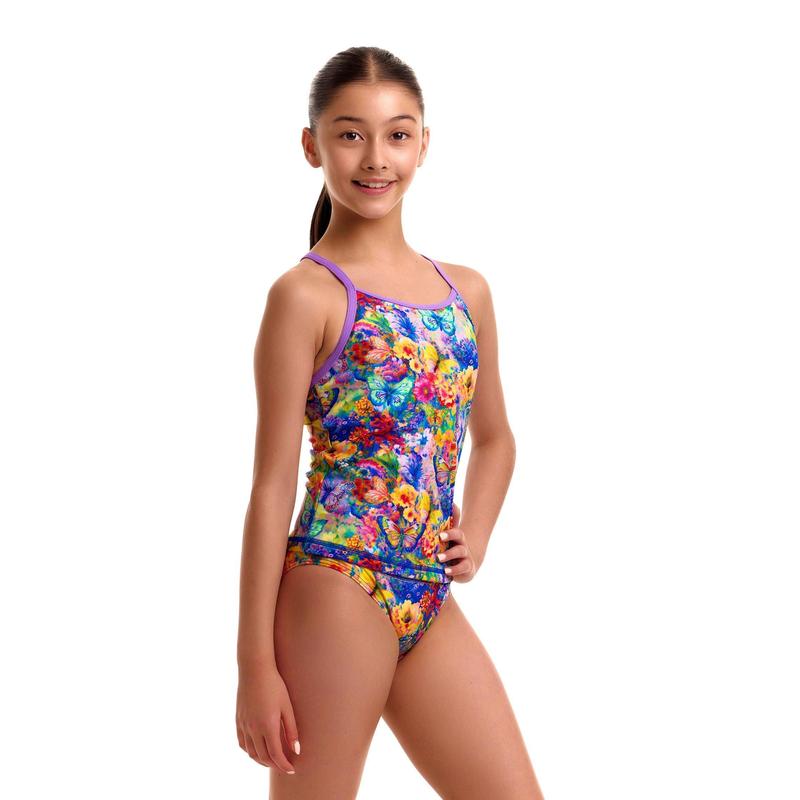 Funkita Girls Swim Steady Tankini + Brief | Austin Flowers-Swimwear-Funkita-8-Austin Flowers-Ashlee Grace Activewear & Swimwear Online