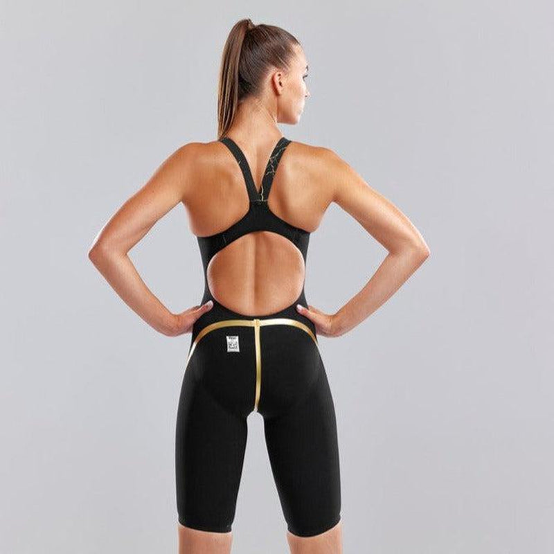 Funkita Ladies Apex Predator X Free Back Kneeskin | Cracked Gold-Swimwear-Funkita-18-Cracked Gold-Ashlee Grace Activewear & Swimwear Online