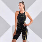 Funkita Ladies Apex Predator X Locked Back Kneeskin | Cracked Gold-Swimwear-Funkita-18-Cracked Gold-Ashlee Grace Activewear & Swimwear Online