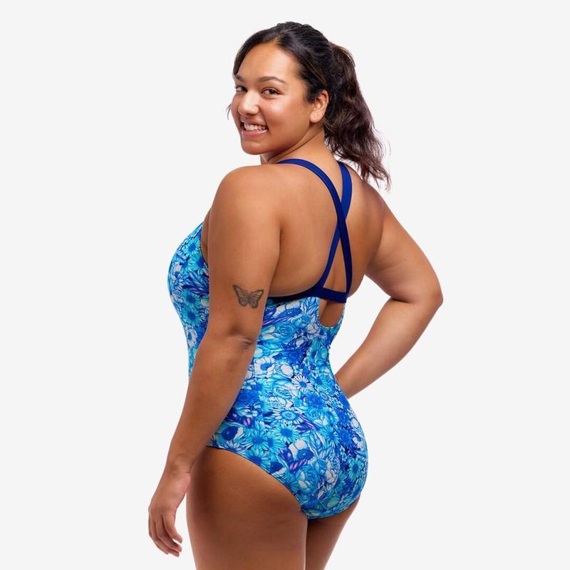 Funkita Ladies Brace Me Back One Piece | Bloom Shakalaka-Swimwear-Funkita-10-Bloom Shakalaka-Ashlee Grace Activewear & Swimwear Online