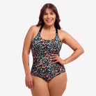 Funkita Ladies Brace Me Back One Piece | Copper Cluster-Swimwear-Funkita-10-Copper Cluster-Ashlee Grace Activewear & Swimwear Online