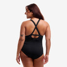 Funkita Ladies Brace Me Back One Piece | Still Black-Swimwear-Funkita-10-Still Black-Ashlee Grace Activewear & Swimwear Online