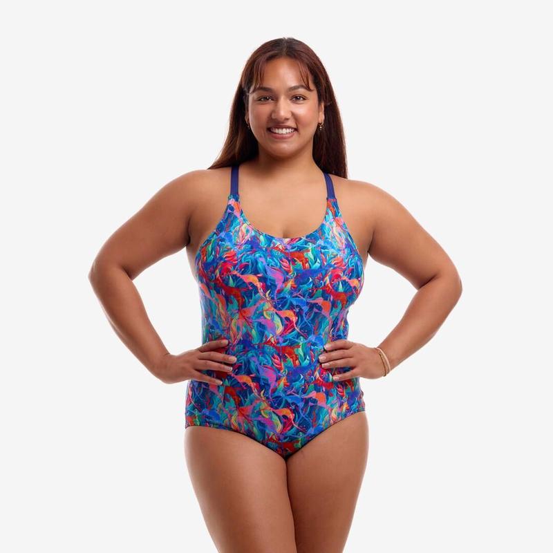 Funkita Ladies Brace Me Back One Piece | Weedy One-Swimwear-Funkita-10-Weedy One-Ashlee Grace Activewear & Swimwear Online