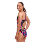 Funkita Ladies Diamond Back One Piece | Baby Beamer-Swimwear-Funkita-6-Baby Beamer-Ashlee Grace Activewear & Swimwear Online