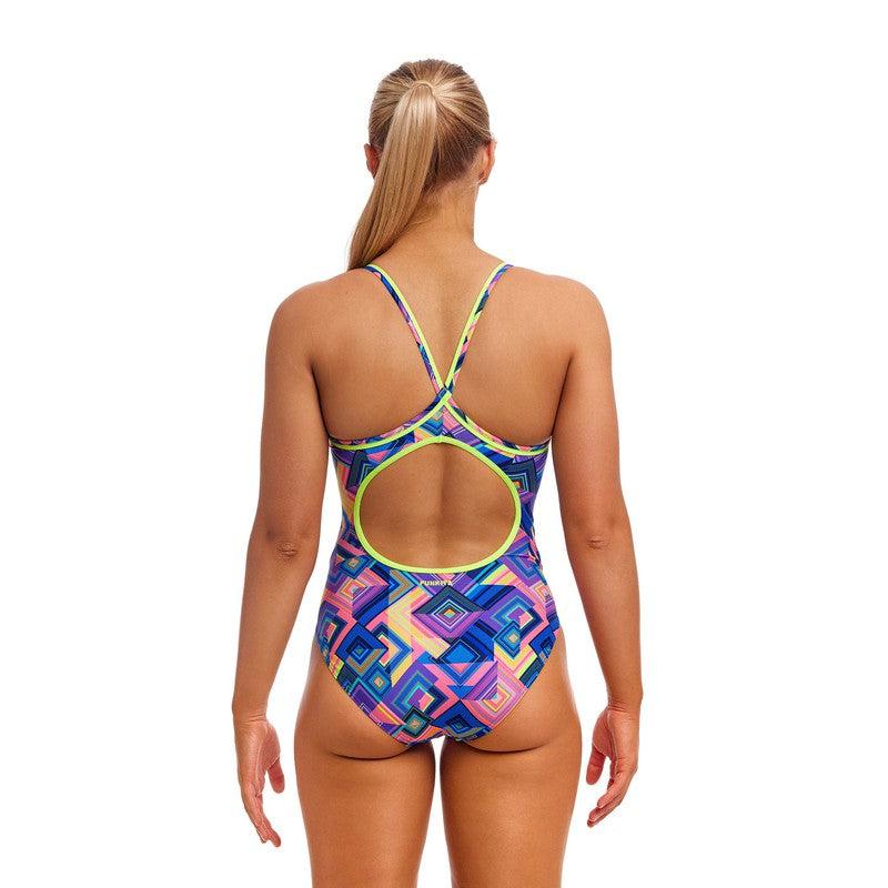 Funkita Ladies Diamond Back One Piece | Be Square-Swimwear-Funkita-6-Be Square-Ashlee Grace Activewear & Swimwear Online