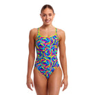 Funkita Ladies Diamond Back One Piece | Choppy Waters-Swimwear-Funkita-6-Choppy Waters-Ashlee Grace Activewear & Swimwear Online